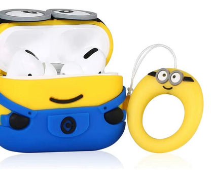 New Cute 3D Cartoon Design Cases Compatible with Apple Airpods Pro Case Cover, 360° Full-Body Protective Case