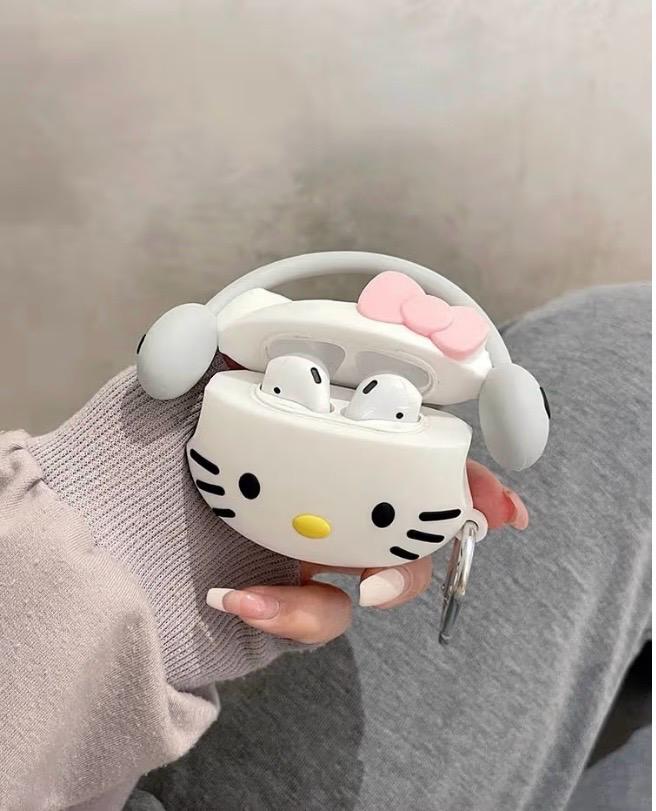 iTronix 3D Cute Design Silicone Soft Protective Shockproof Case Cover for Apple Airpod