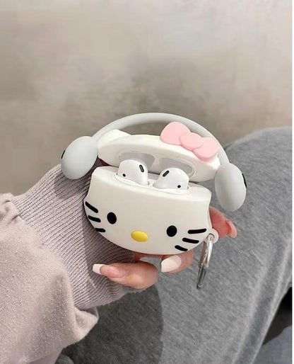 iTronix 3D Cute Design Silicone Soft Protective Shockproof Case Cover for Apple Airpod