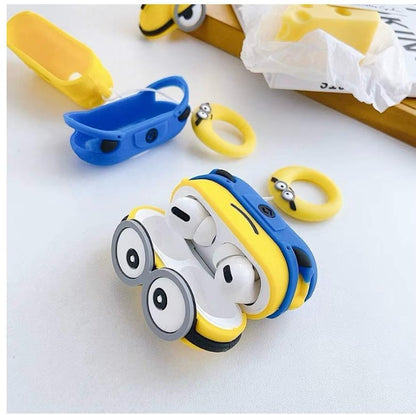 New Cute 3D Cartoon Design Cases Compatible with Apple Airpods Pro Case Cover, 360° Full-Body Protective Case